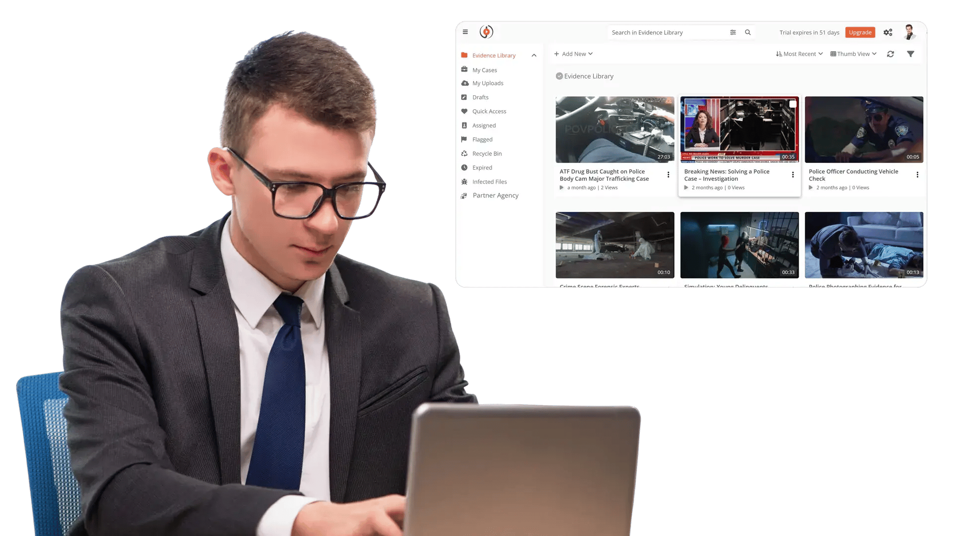 AI Powered Digital Evidence Management System for Justice & Public Safety