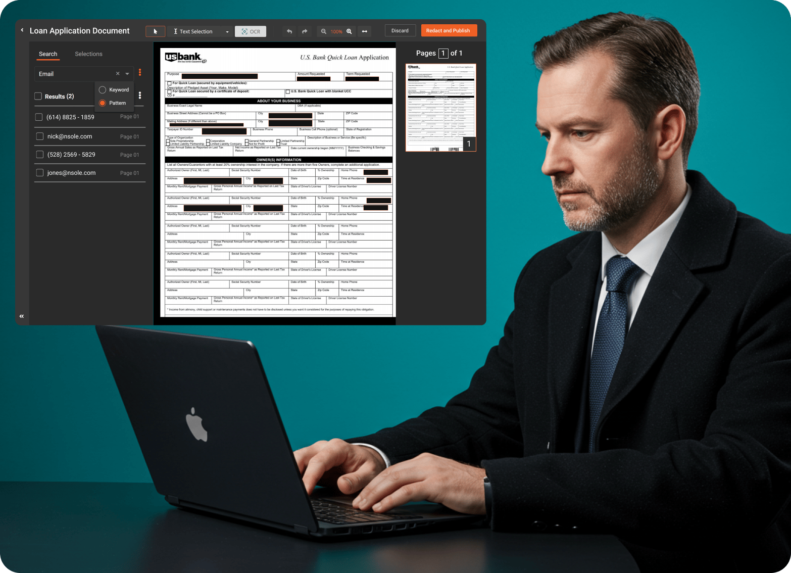 AI-powered Redaction Software for Financial Services that Deploys Anywhere