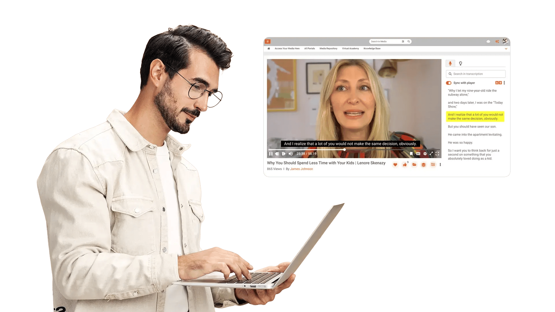 Add captions and transcripts automatically