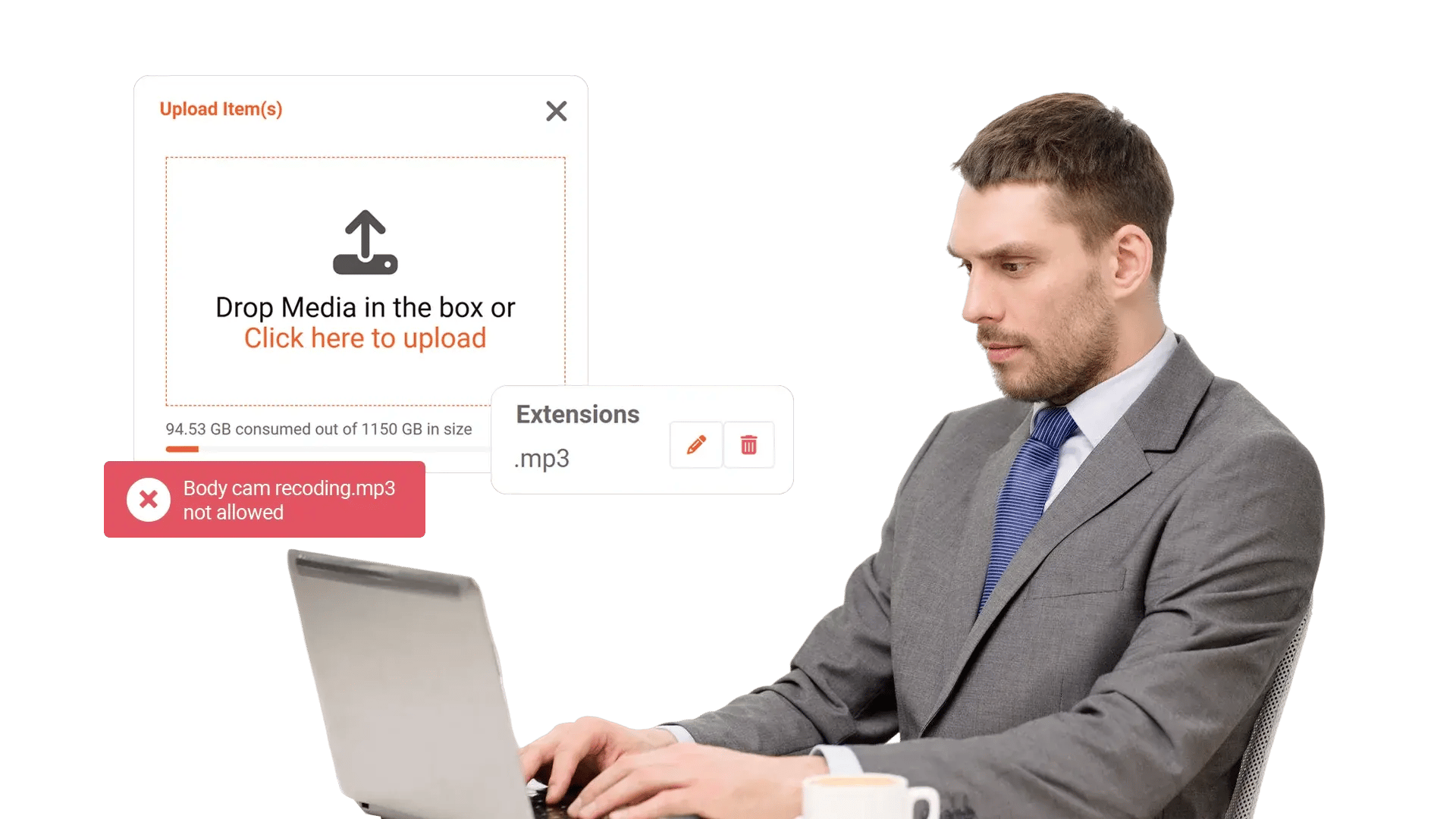 Apply consistent rules across portals, teams, and upload entry points