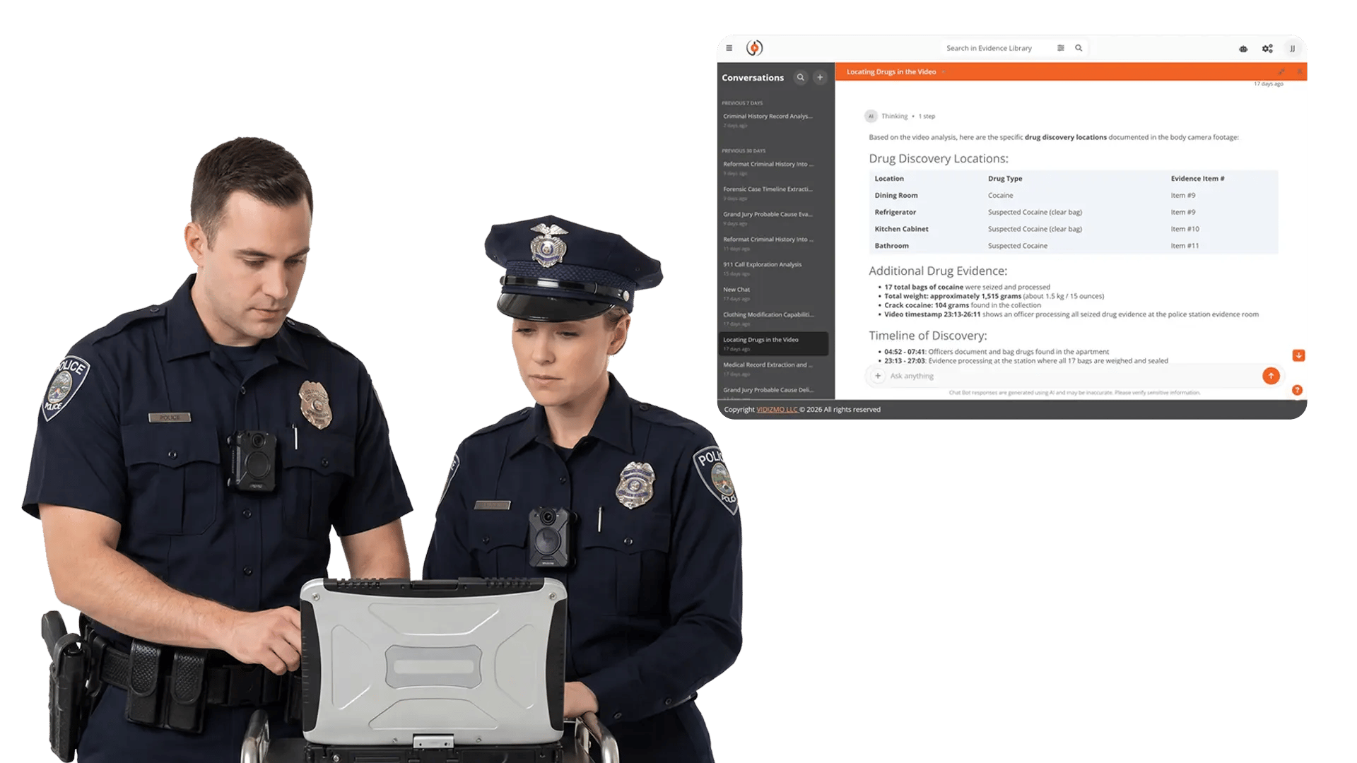 Ask Questions, Get Answers from Your Evidence