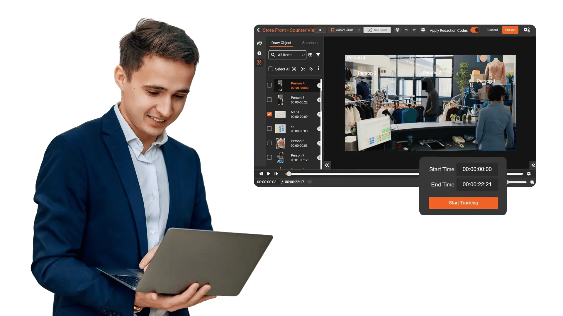 Automated Video Object Tracking for Consistent, Frame-Level Redaction