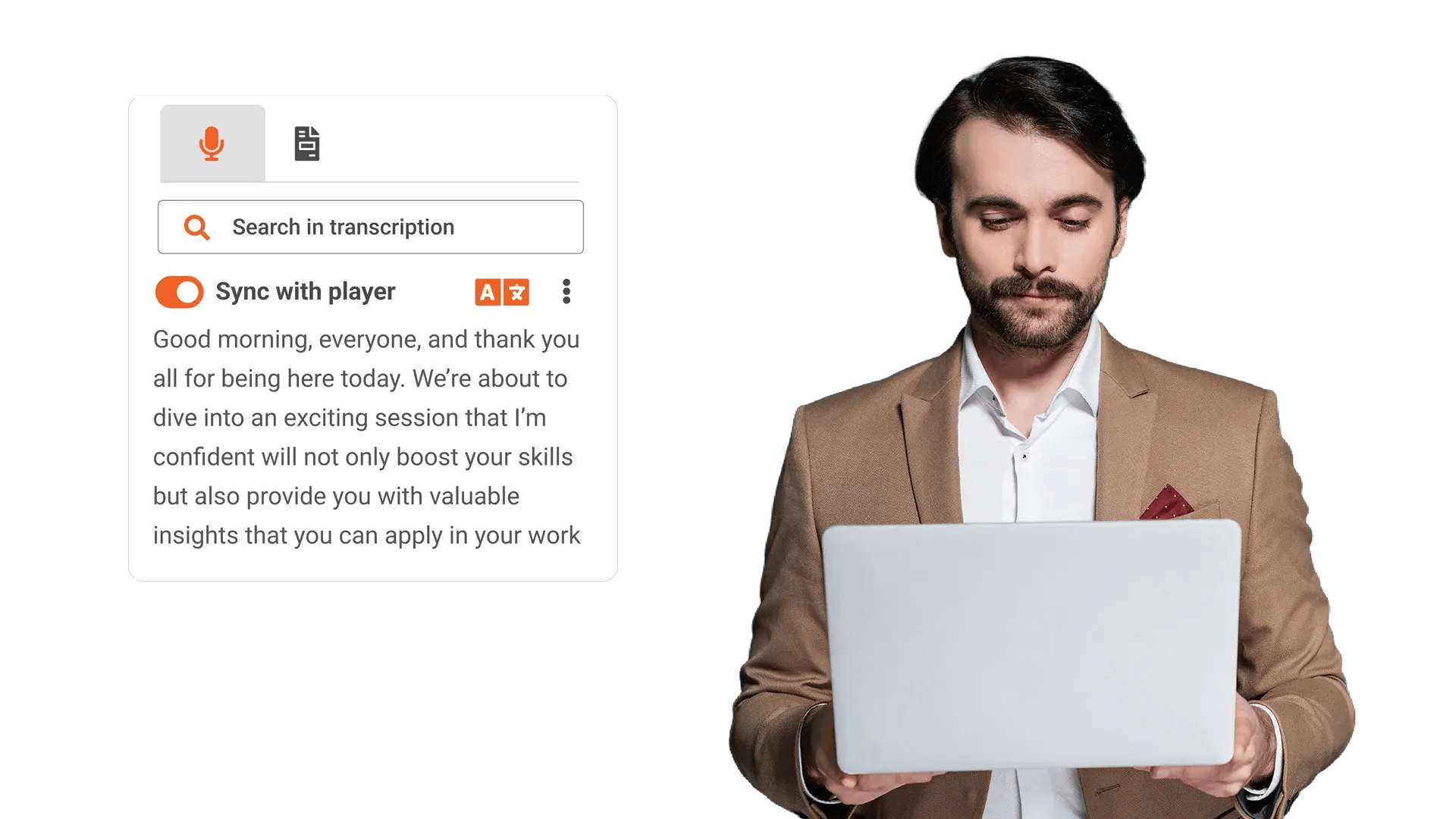 Automatic transcription for accessible enterprise video