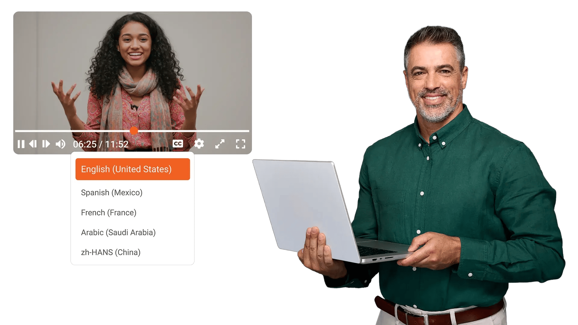 Automatic video translation for multilingual teams