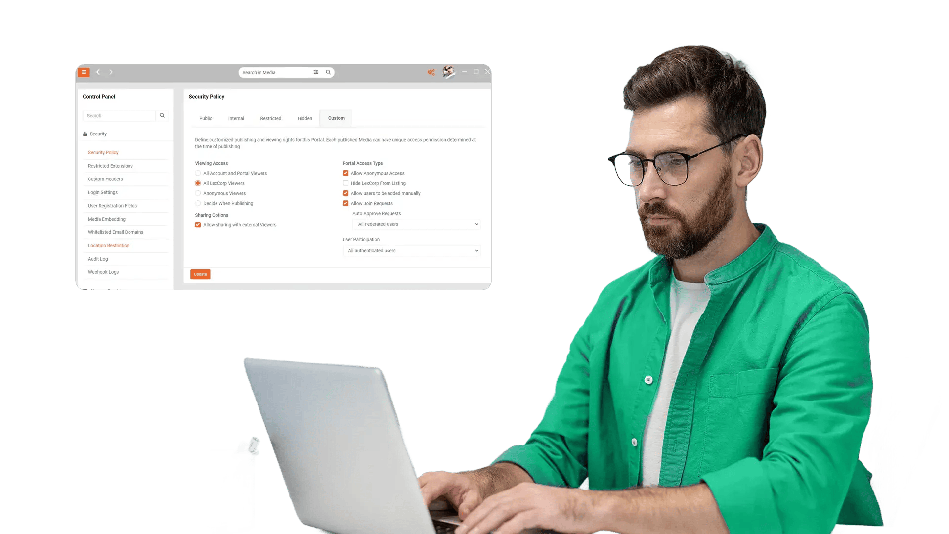 Central Configuration for IT and Administrators