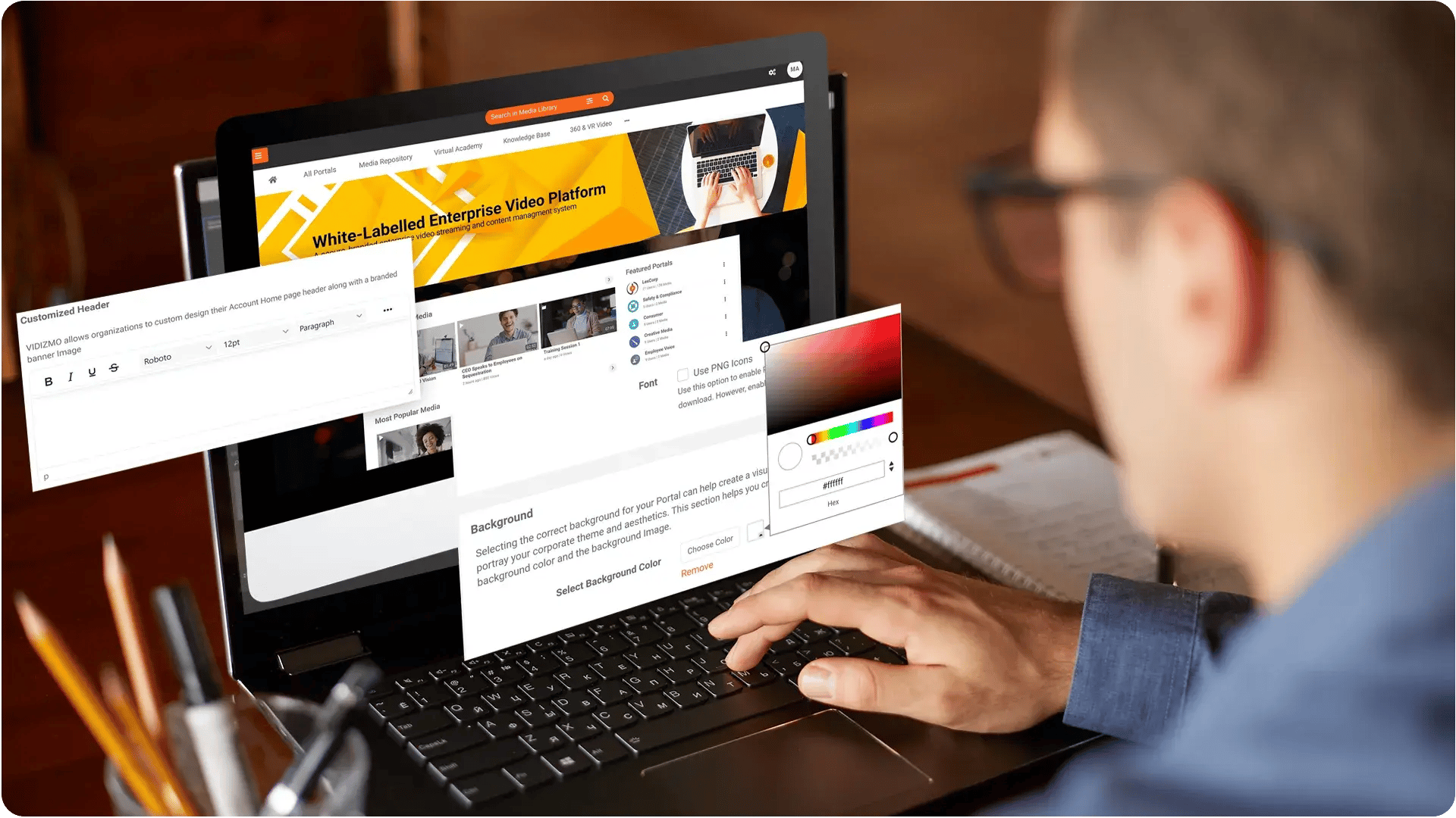 Client-facing portals without vendor branding