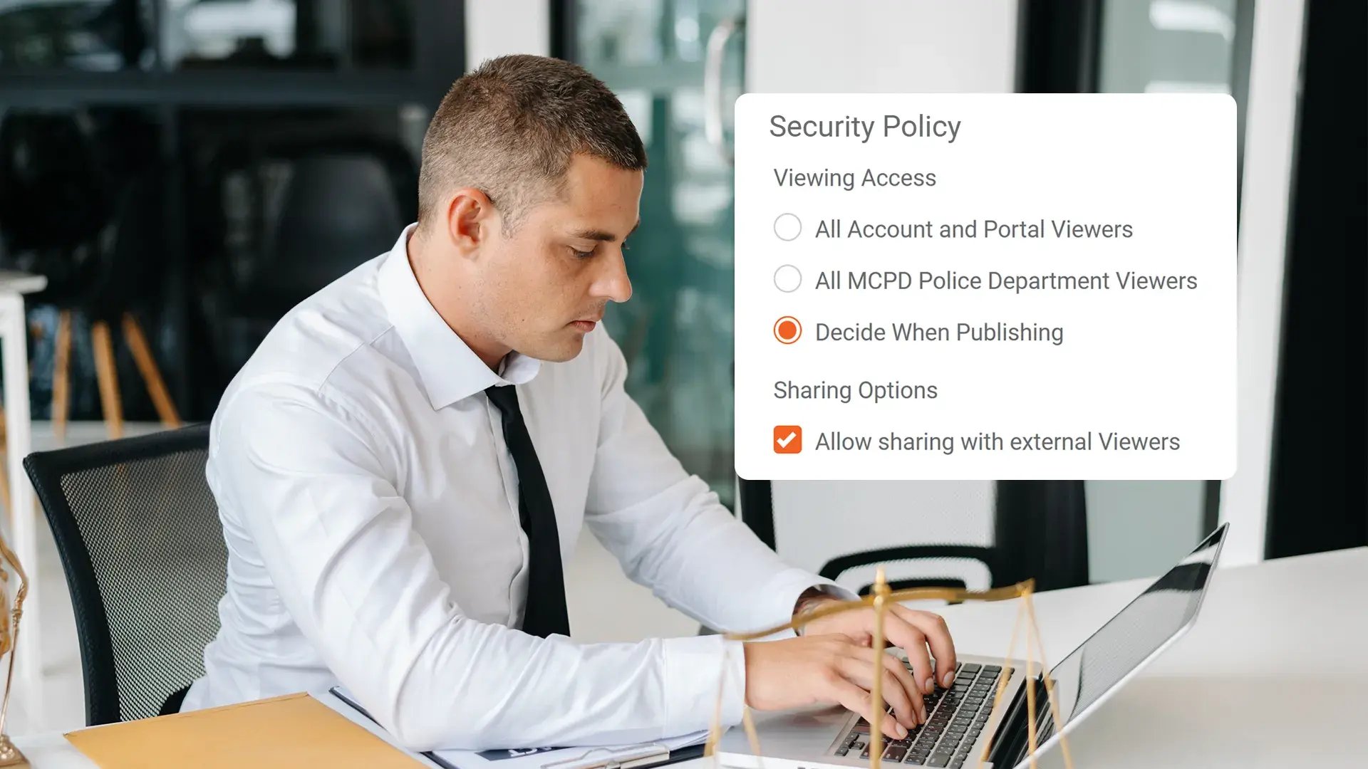 Controlled Access to Shared Evidence