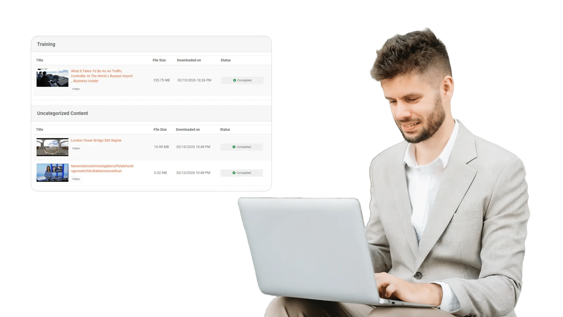 Download Playlists and Curated Sets for Offline Use