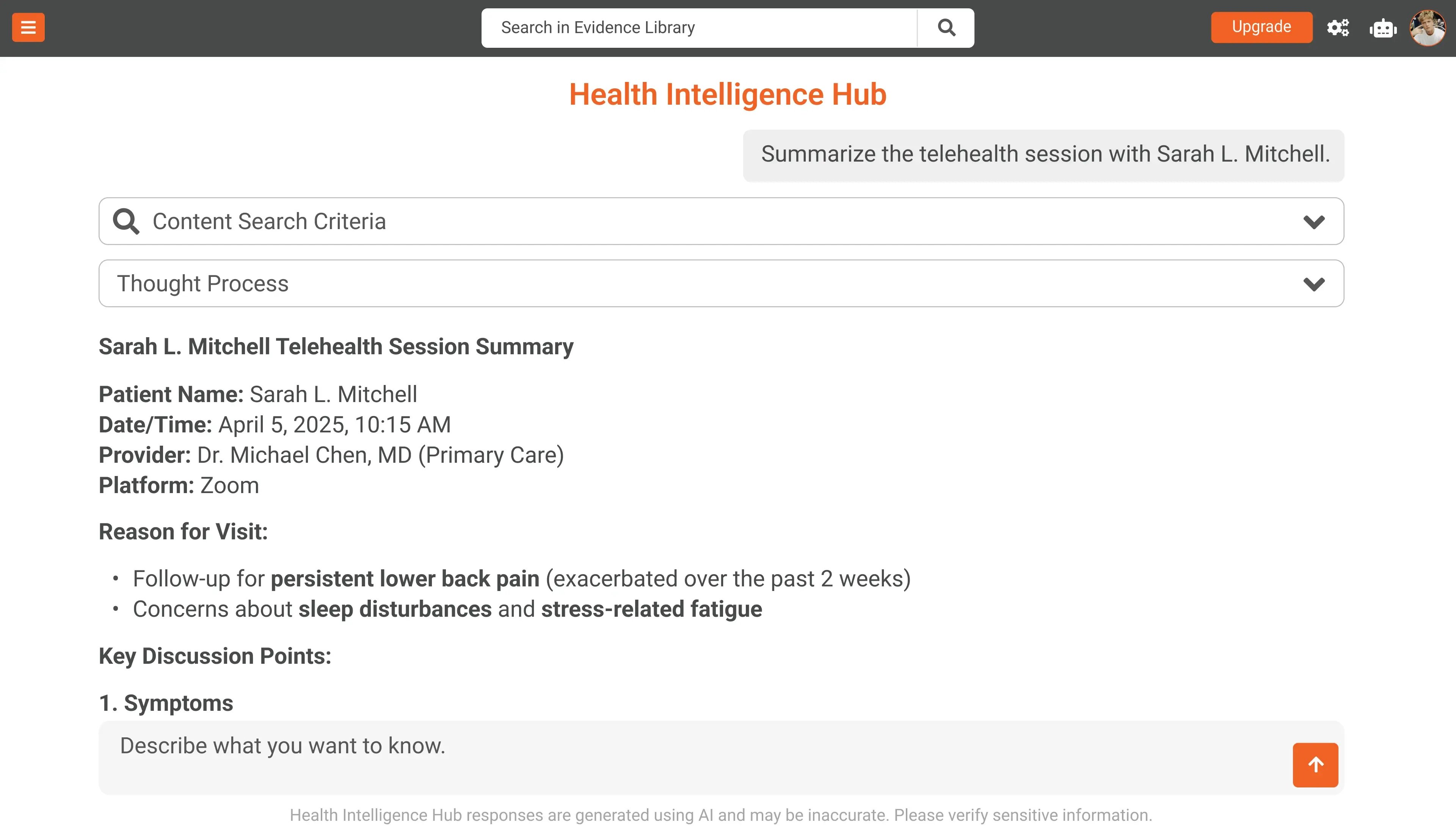Health Intelligence Hub 03-1