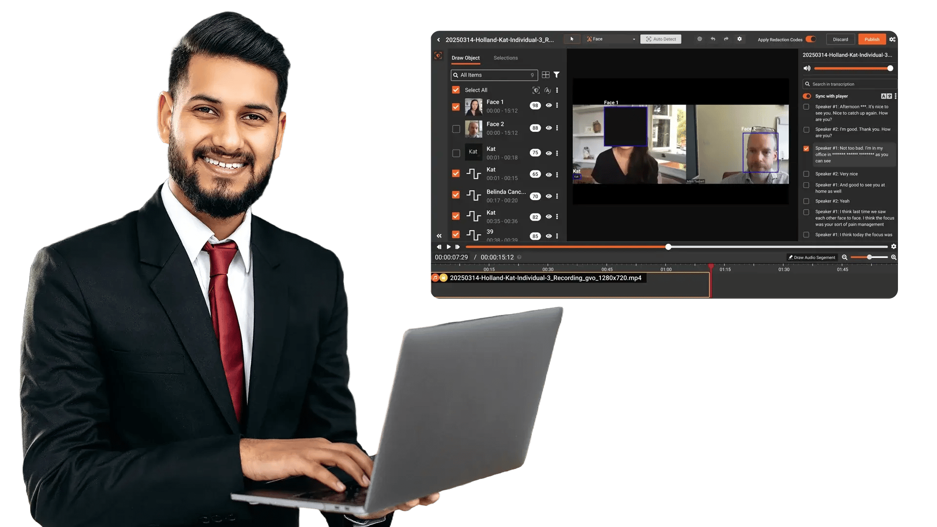 Manual Redaction Software for Documents, Audio, Video, and Images