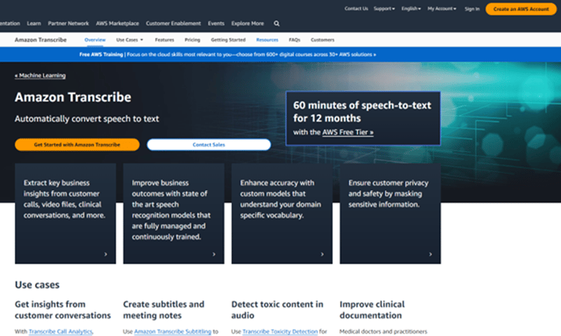 Most-Recommended-PII-AI-Models-and-APIs-for-2023-and-Onwards-Image-Amazon-Transcribe