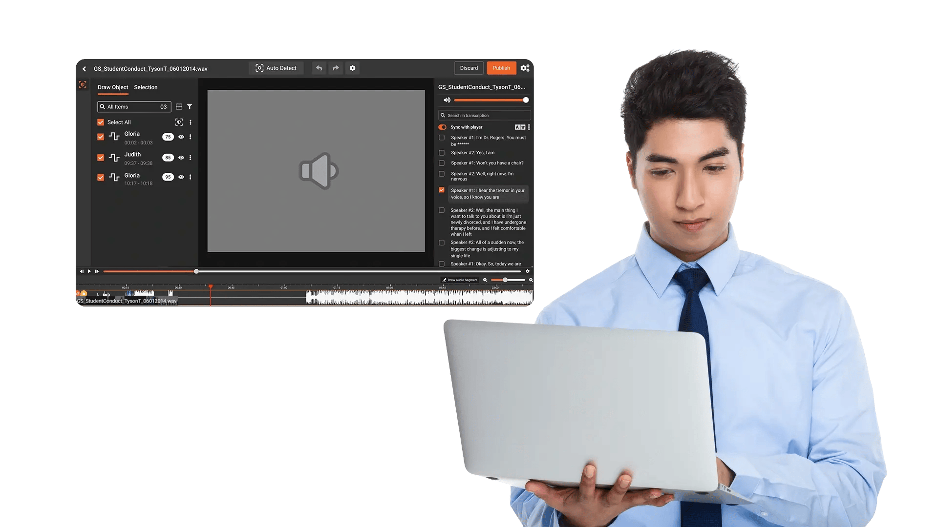 Precision Audio Redaction with Human Oversight