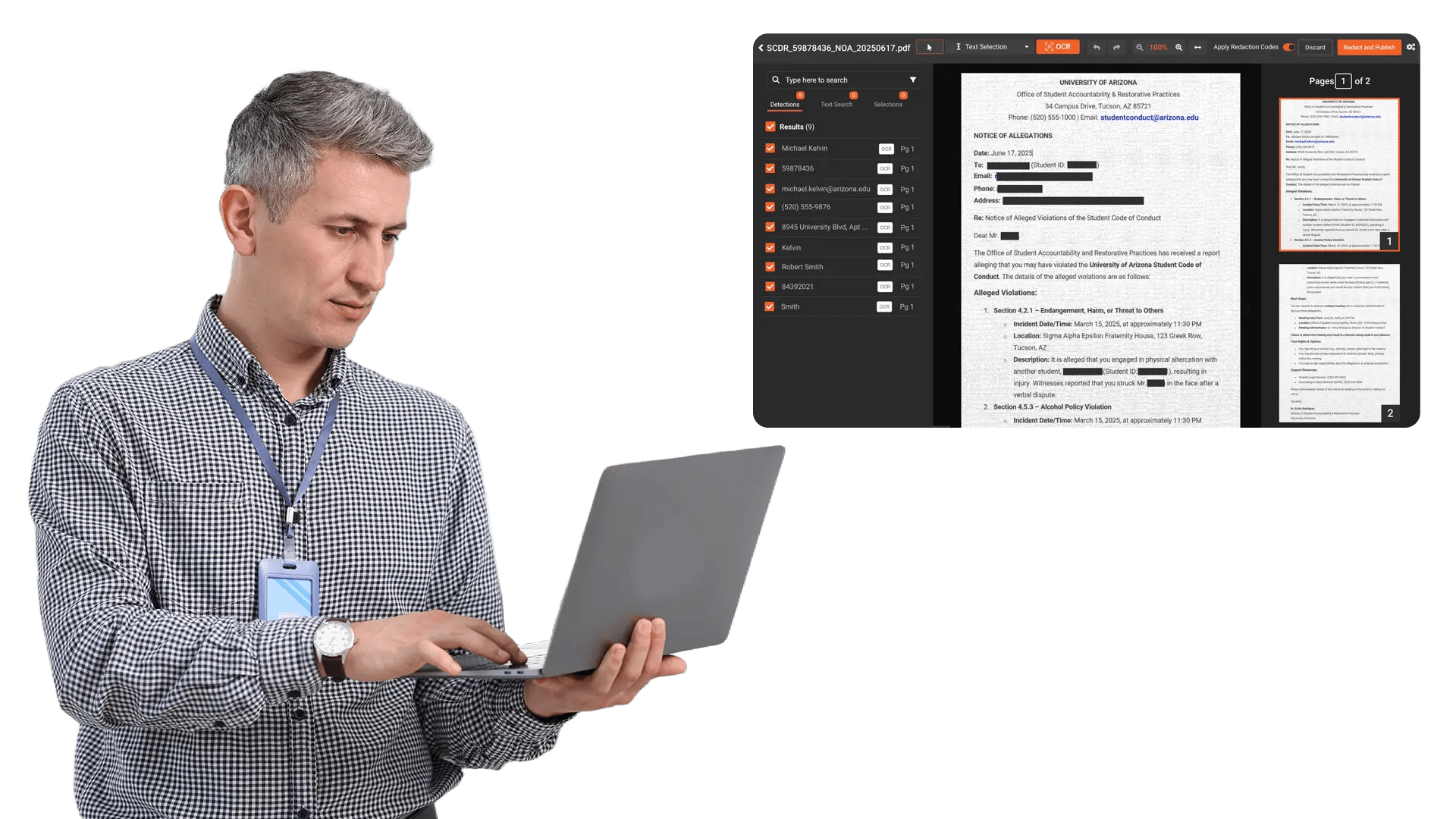 Redact Scanned and Handwritten Content at Scale