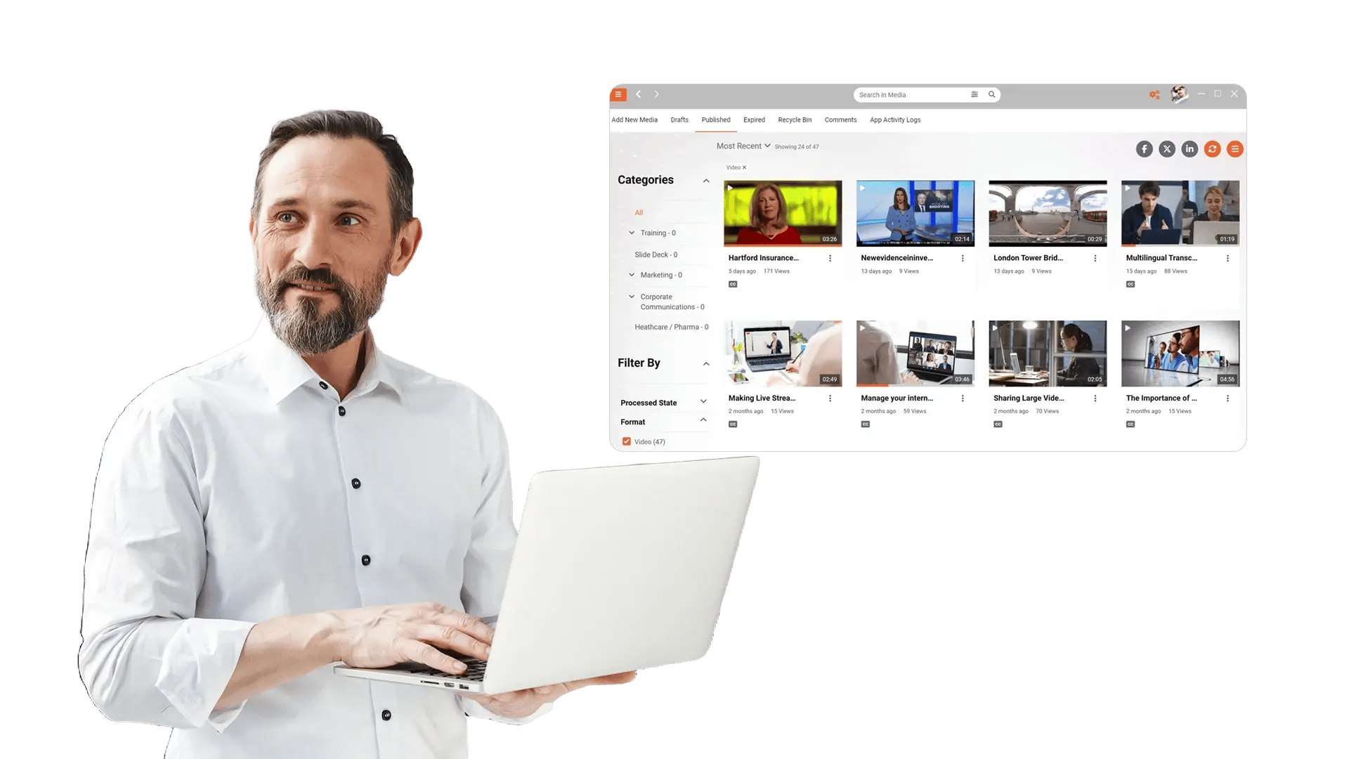 Structure Libraries with Channels, Categories, and Collections