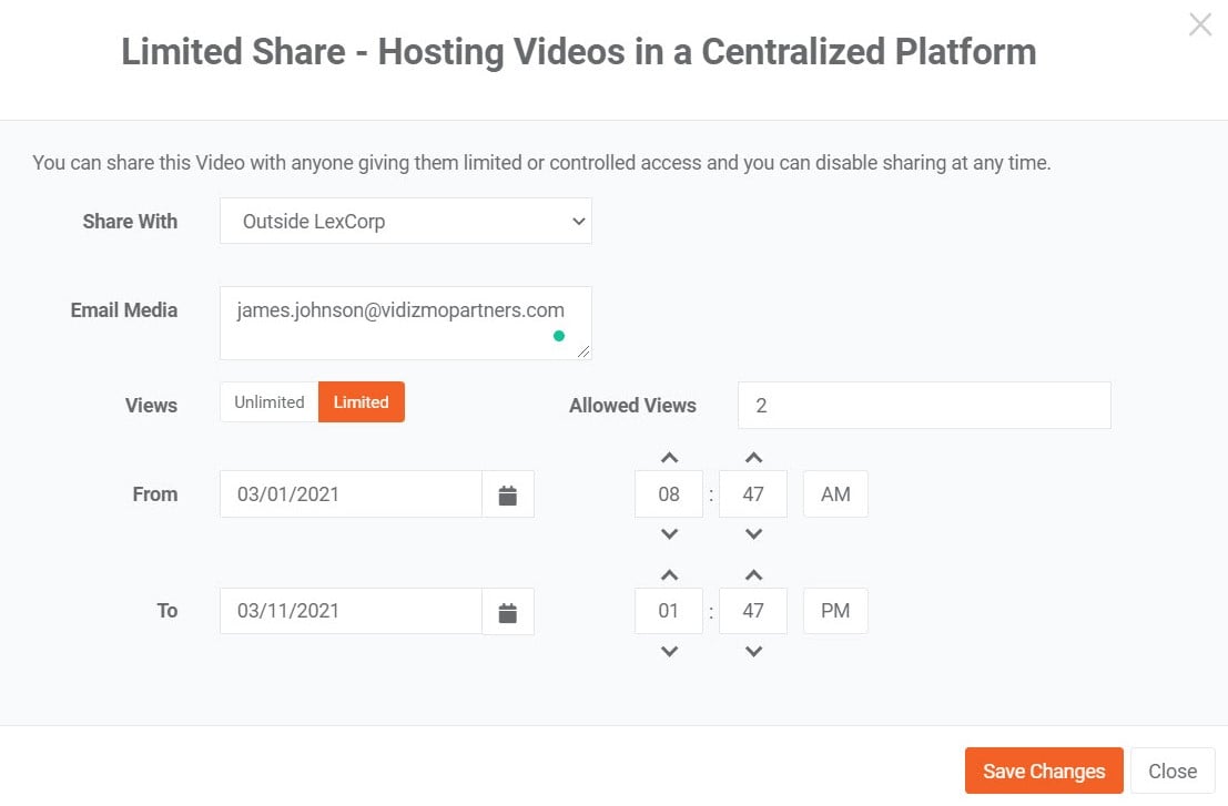 host videos in centralize platform