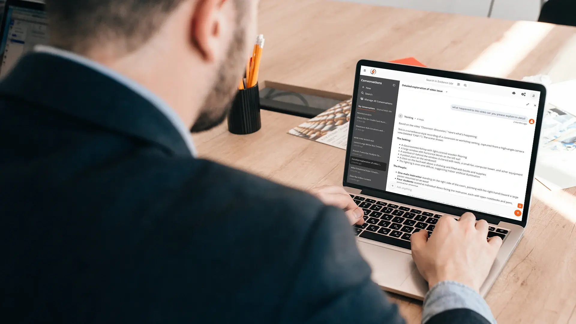 A Plain-English Question Instead of Five Screens: Natural-Language Search for Case Files