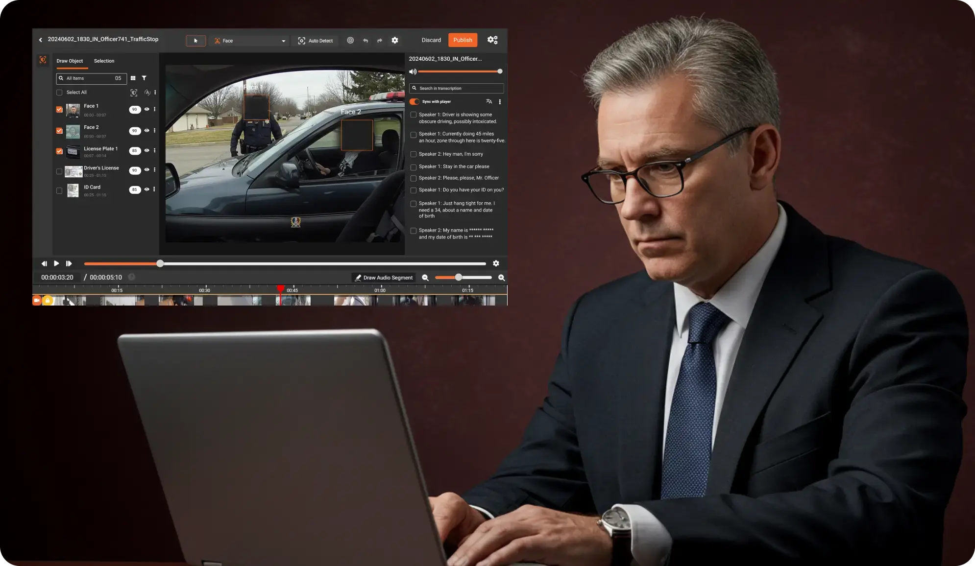 Video redaction tools for government agencies used for FOIA compliance