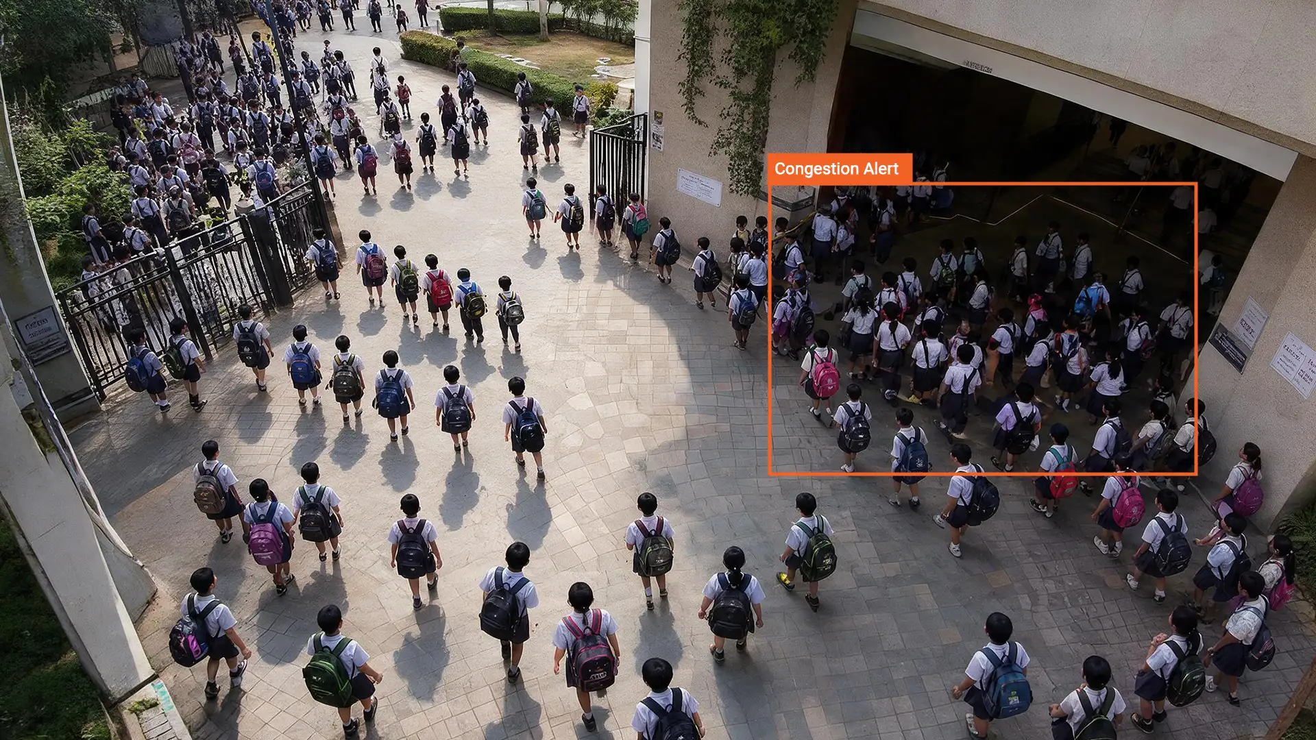 Crowd, Congestion and Dismissal Monitoring for Schools