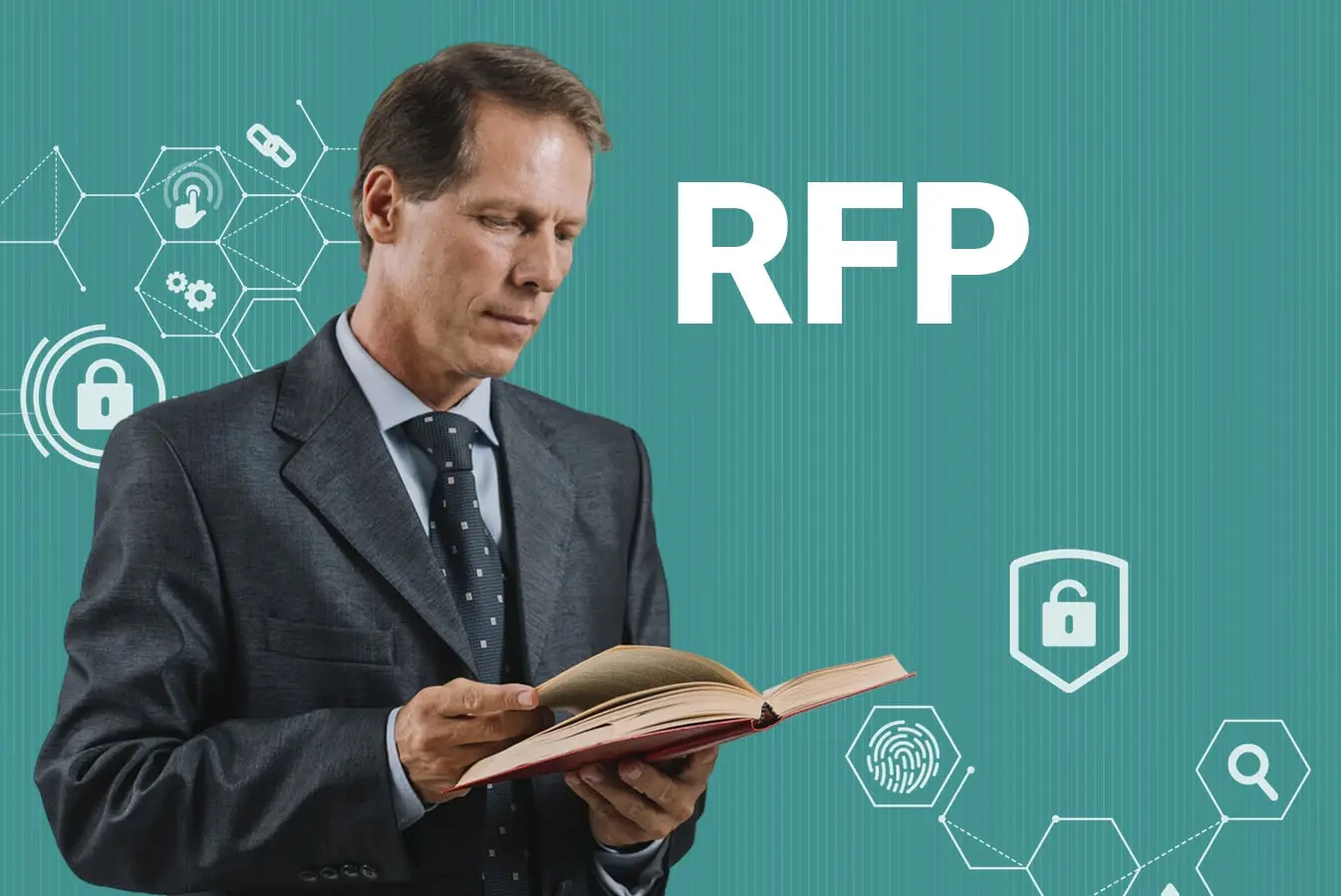 A person holding a guide for digital evidence management system RFP