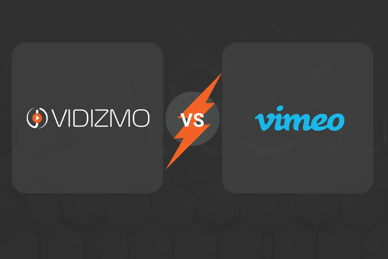 Logos of VIDIZMO and Vimeo