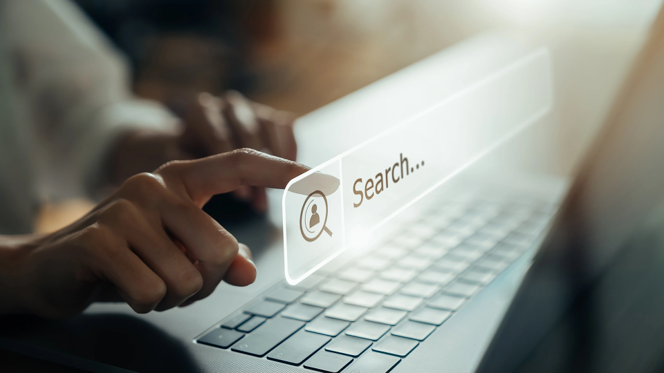 a picture showing a search bar