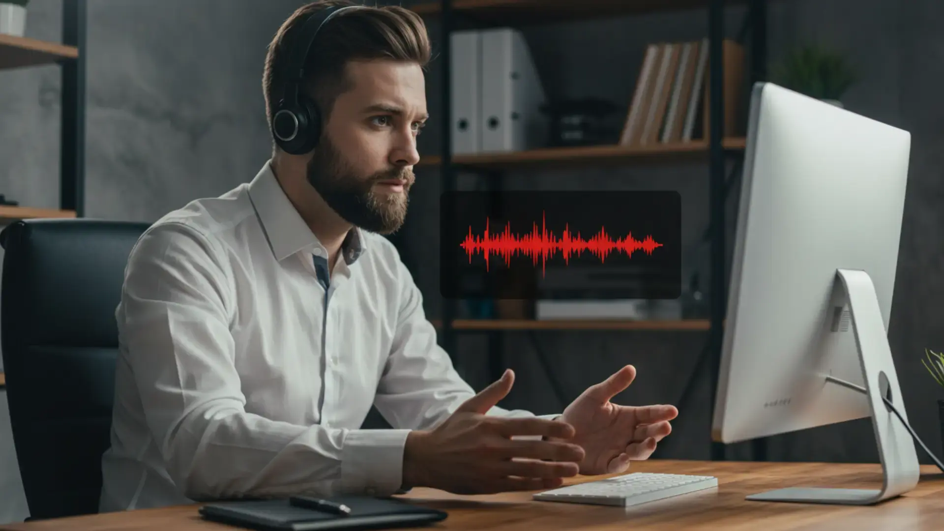 An insurer on call with his client