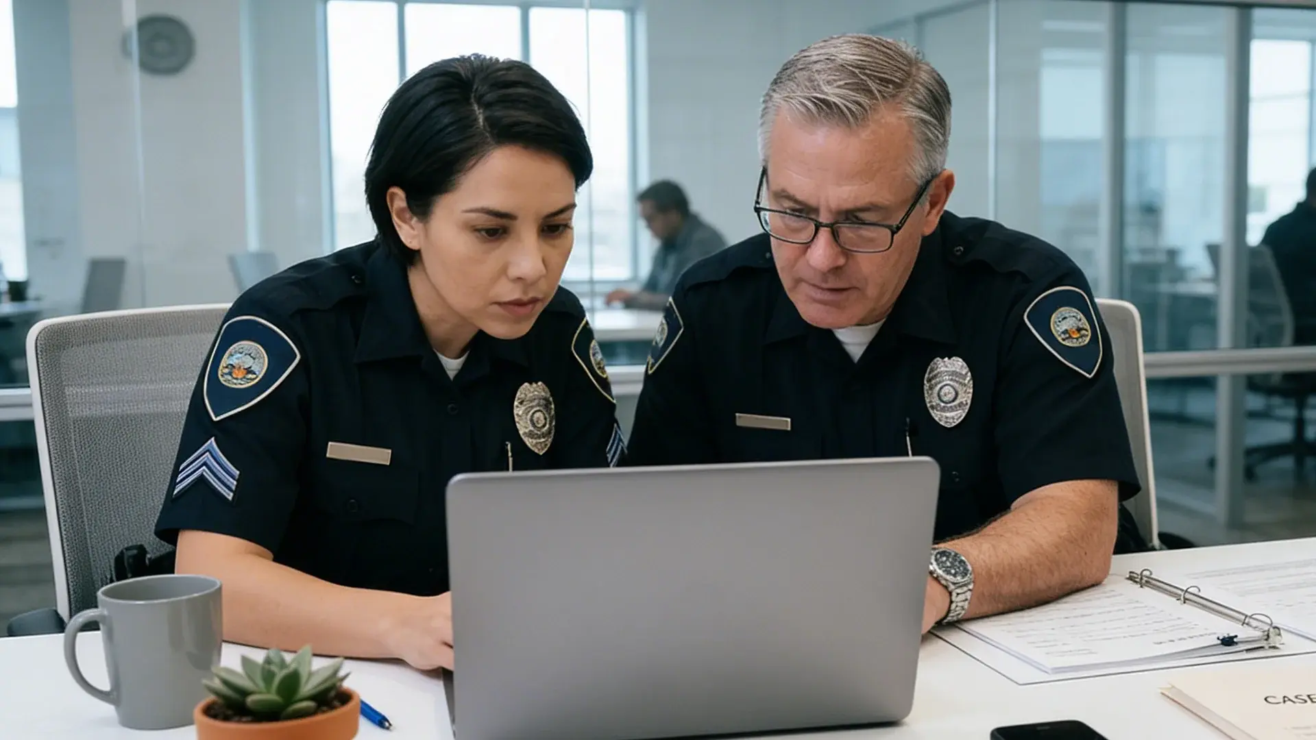 Police officers Handling Open Records Video Requests