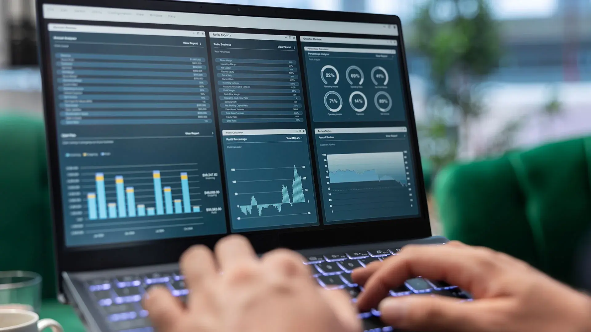 video content analytics displayed on a computer screen