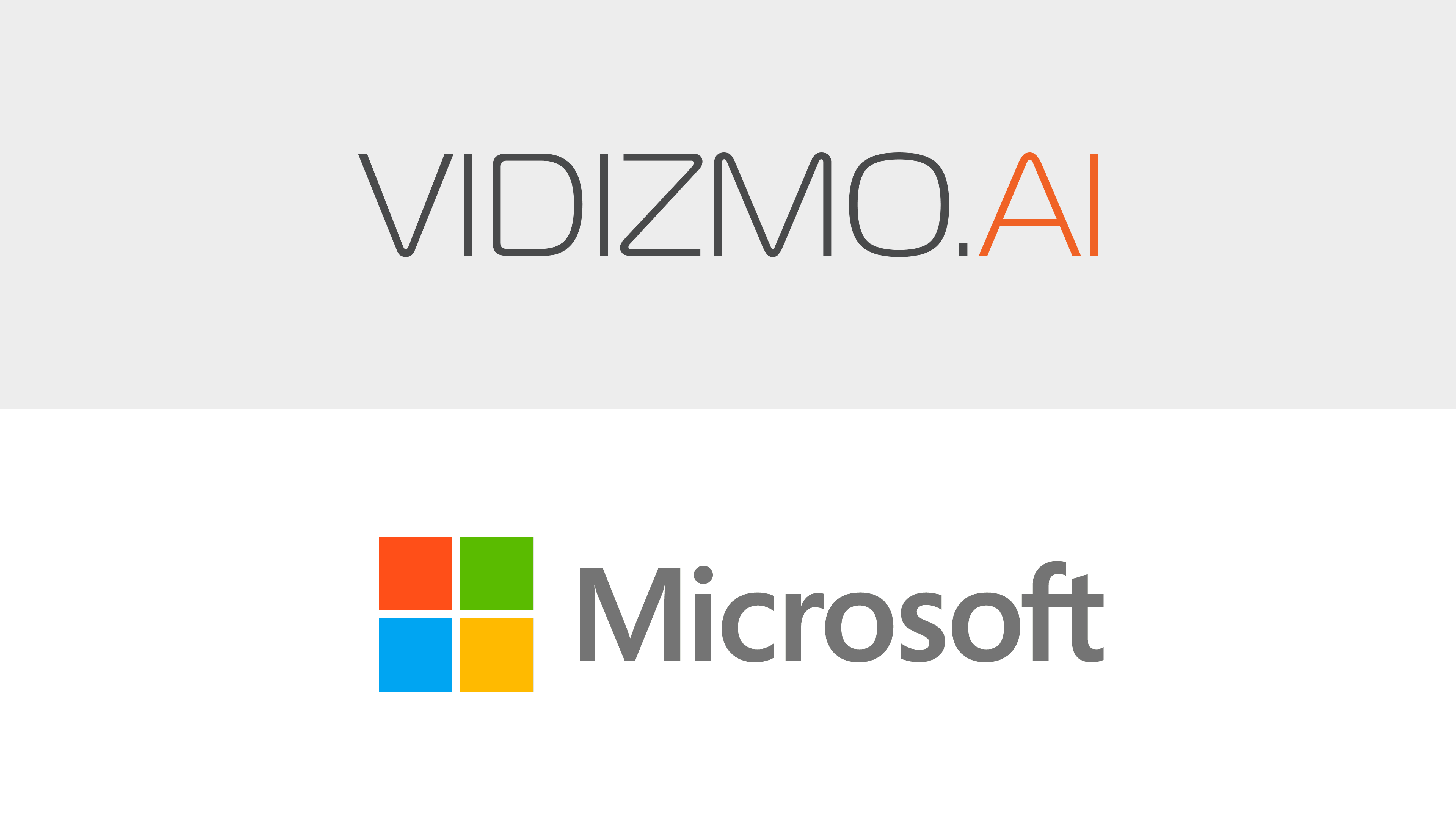VIDIZMO and Microsoft Logo