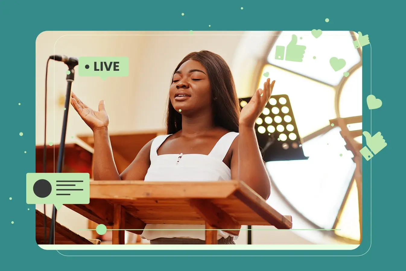 Reach worshippers online with livesteaming services