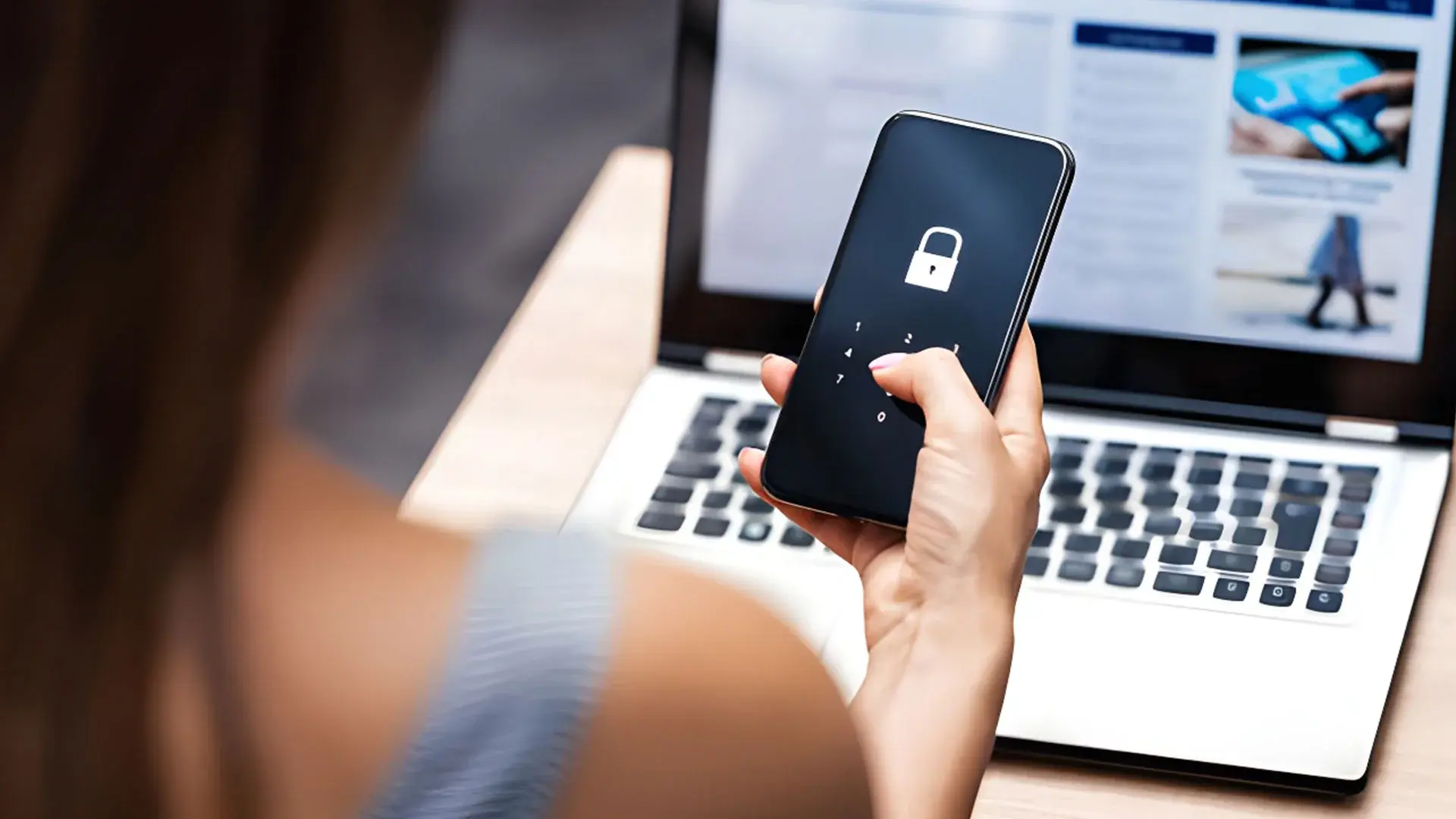 A password protected phone, evidence from which can be put on Digital Evidence Management Systems