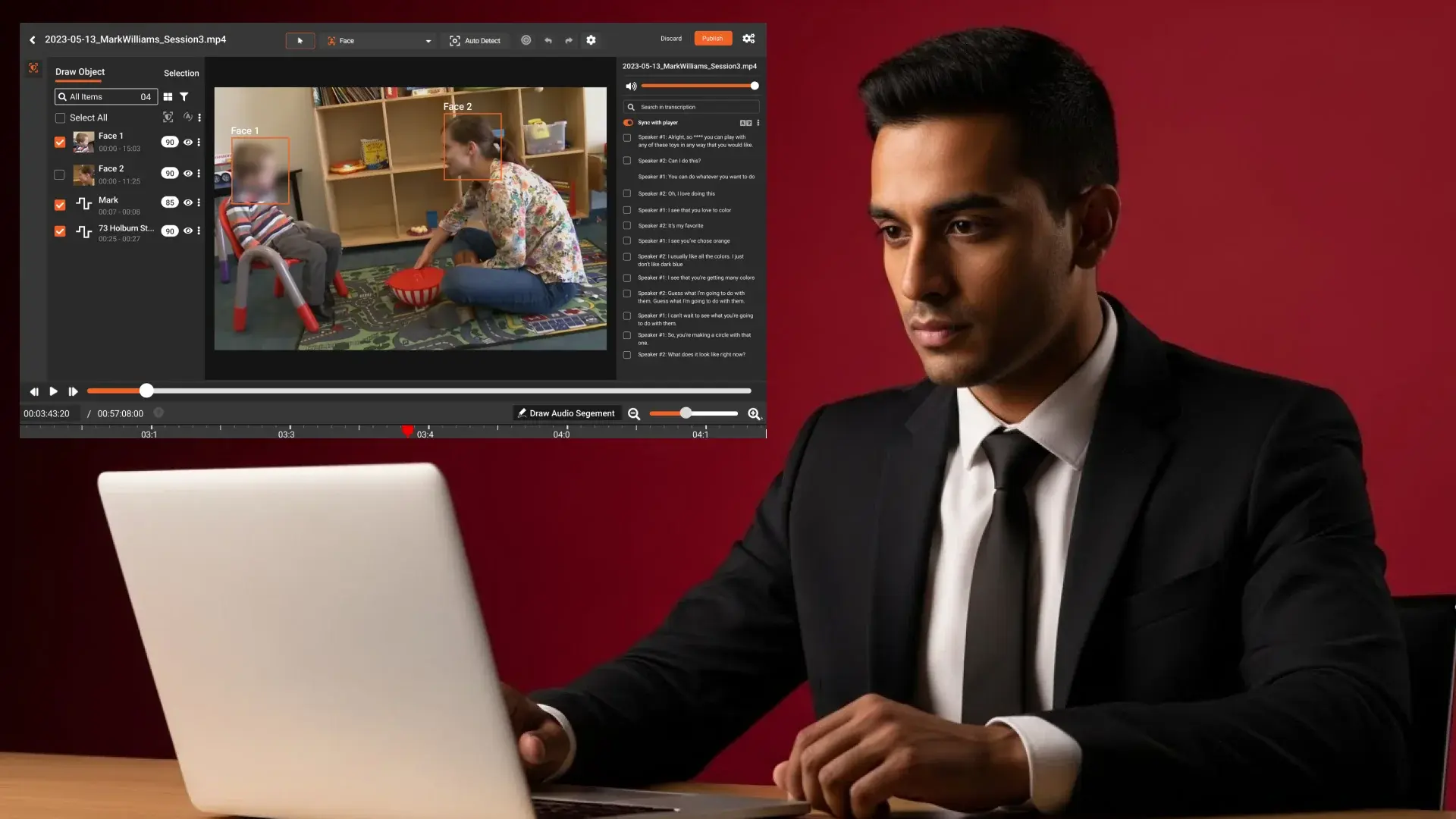 Best video redaction software for DSAR compliance showing secure redaction of video and audio data