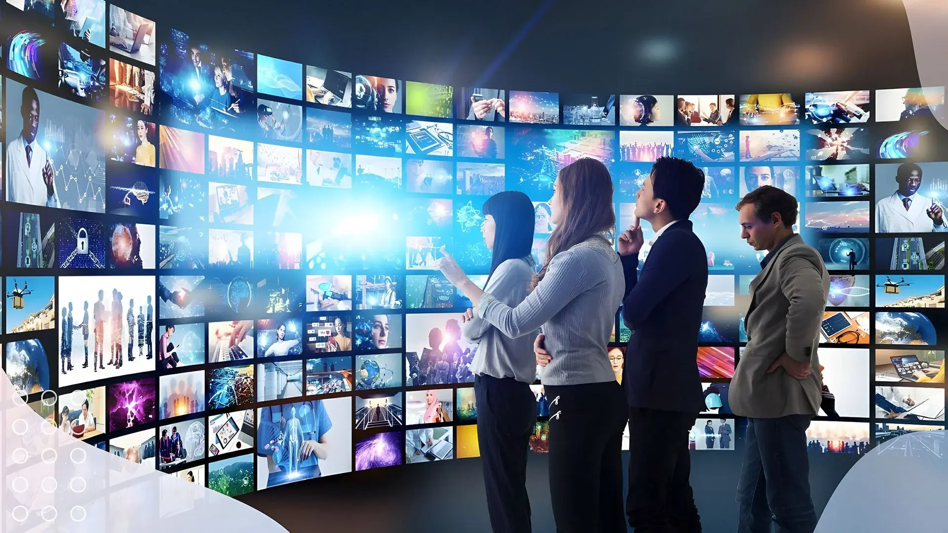 Digital media archive solutions represented visually