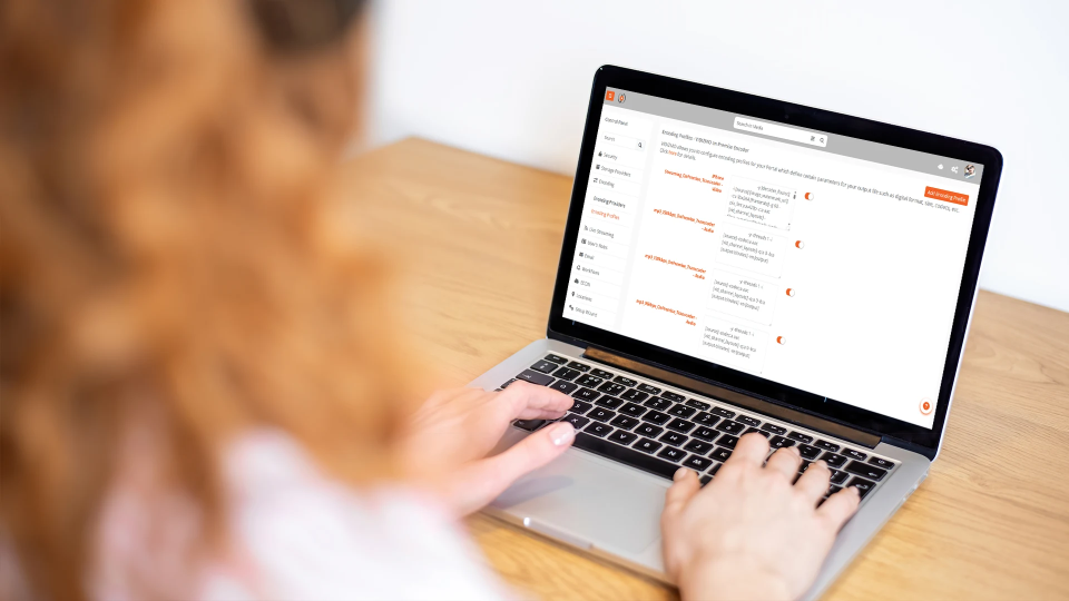 a person using a laptop