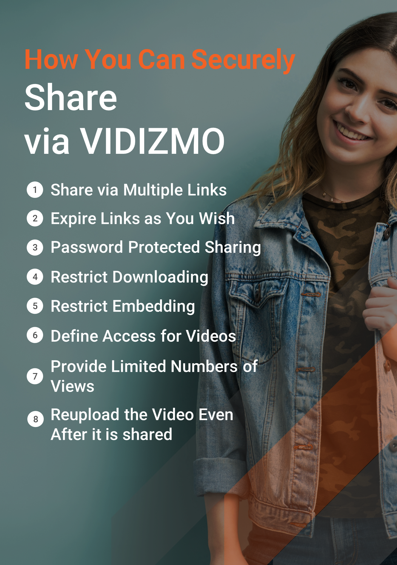Video Distribution Through VIDIZMO Infographic