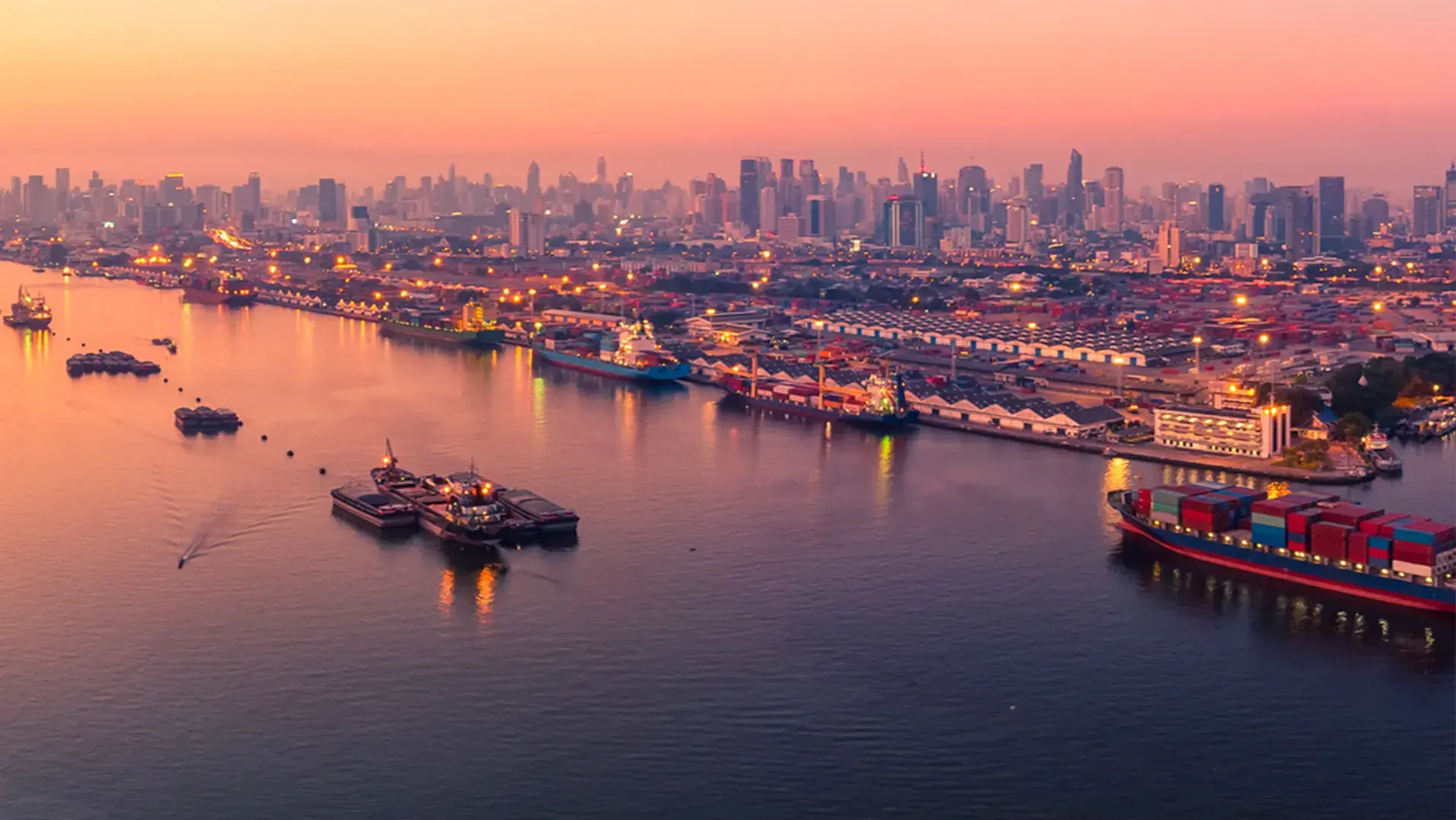 An image showing sea transport and logistics