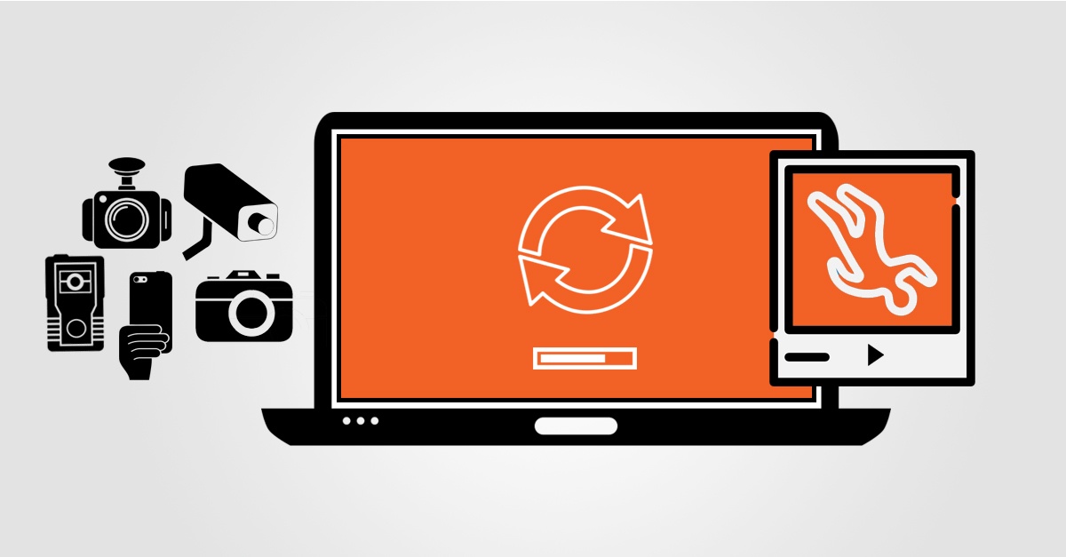 A laptop showing a infographic of a loop