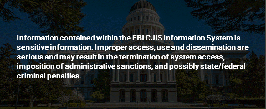 CJIS Compliance Violation