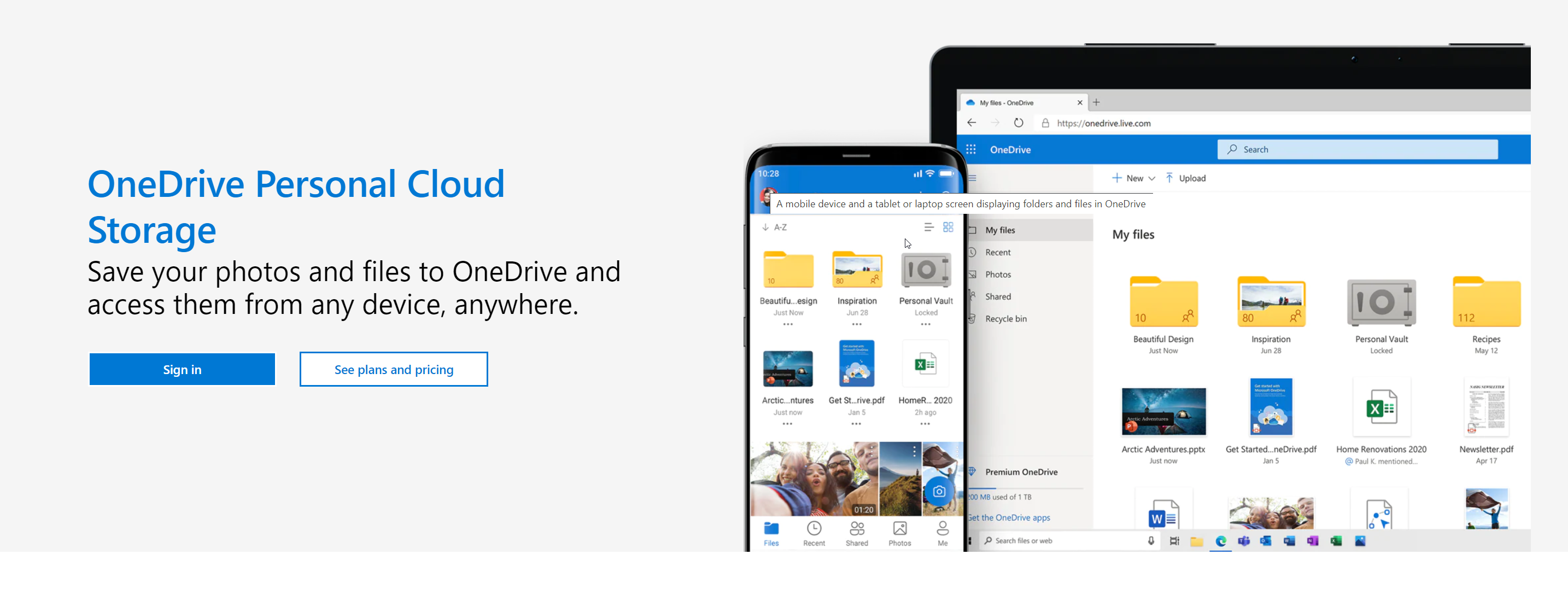 OneDrive website